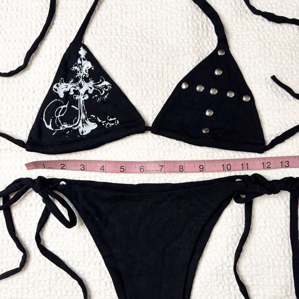 handmade grungy bikini set - Picture 5 of 6